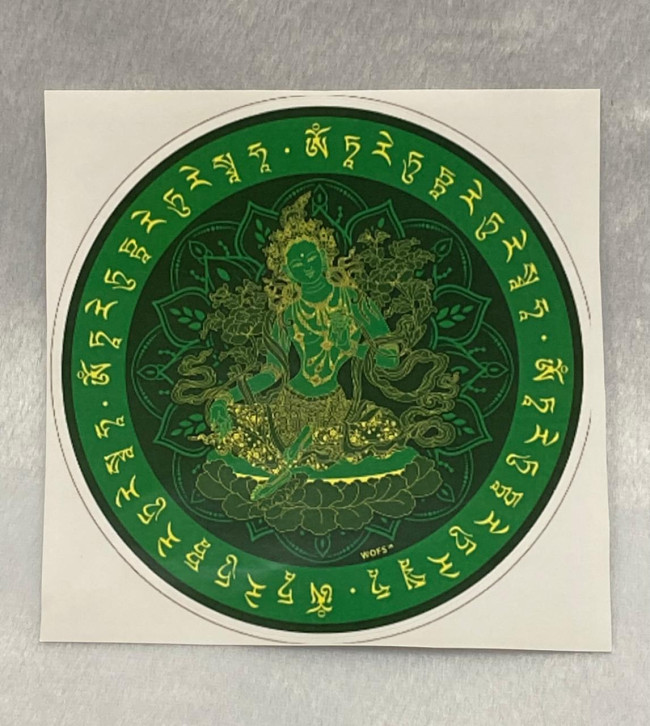 Наклейка "Богиня Зелёная Тара"