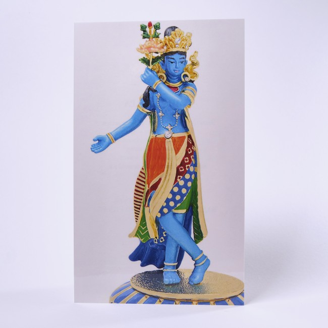 Ламинированная табличка "Богиня Синяя Тара"