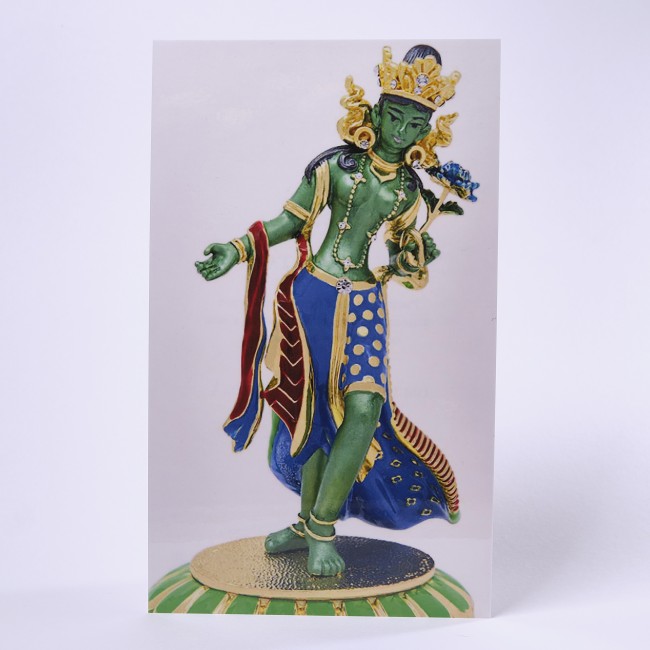 Ламинированная табличка "Богиня Зеленая Тара"