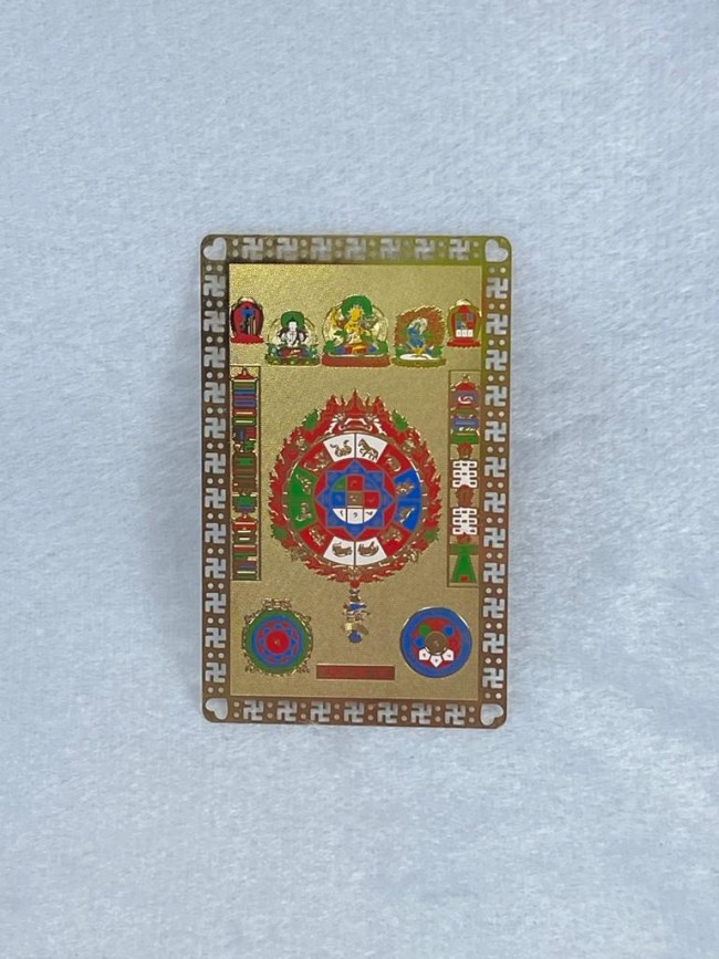 Тибетская мистическая карточка - амулет для всех видов защиты