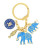 Брелок "Синий слон и носорог с посохом Кситигарпхи" защита от звезды 7