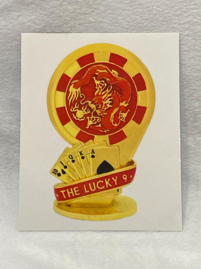 Ламинтрованная карточка "Счастливая 9-ка" для богатства и удачи