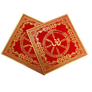 Денежный коврик (2 шт) фен-шуй "Колесо фортуны и мантра Ом" активатор энергии изобилия Денежный коврик (2 шт) фен-шуй "Колесо фортуны и мантра Ом" активатор энергии изобилия