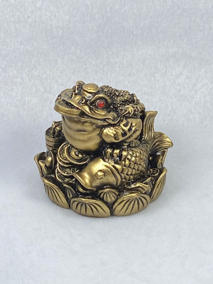 Фигурка "Жаба на лотосе" Фигурка "Жаба на лотосе"
