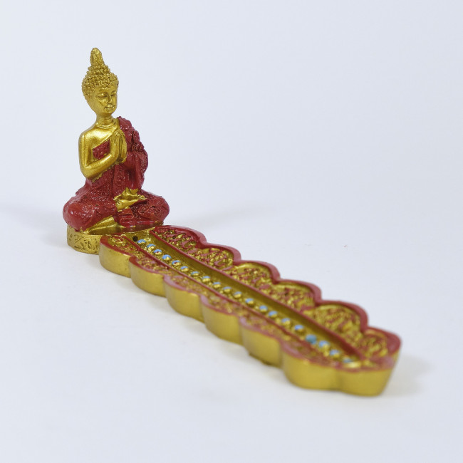 Подставка для благовоний "Будда" красная