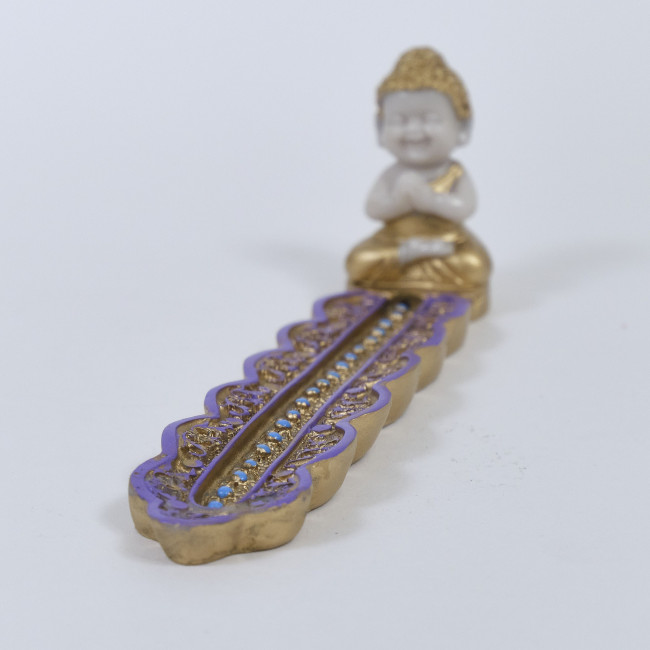 Подставка для благовоний "Будда" фиолетовая