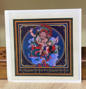 Наклейка "Белый Джамбала" Бог богатства