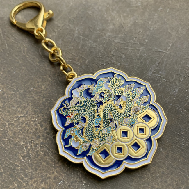 Брелок-подвеска "Небесный дракон для привлечения богатства"