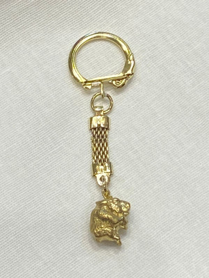 Брелок "Бык" (латунь, позолоченная)