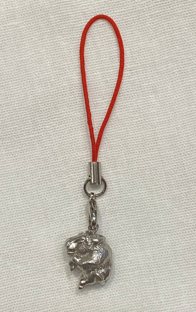 Подвеска "Бык"  (латунь посеребрённая)