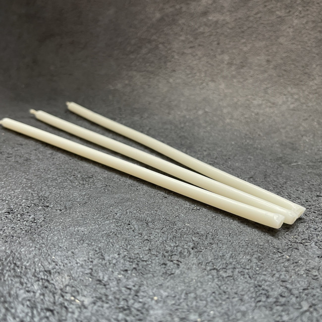 Свеча белая тонкая набор из 3 шт