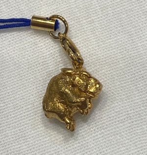 Подвеска "Бык" латунь позолота