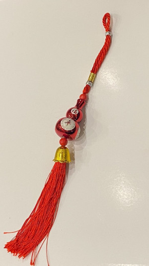 Подвеска с тыквой Ву Лу (бордовая)