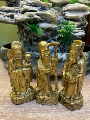 Фигурки "Три старца Фук, Люк и Сау" (Полистоун 11см)