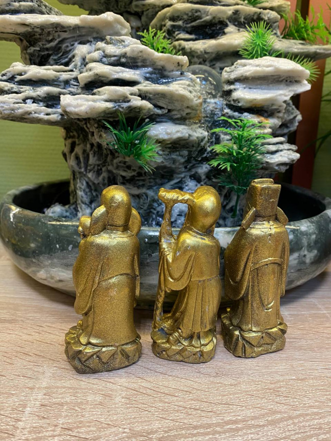 Фигурки "Три старца Фук, Люк и Сау" (Полистоун 11см)