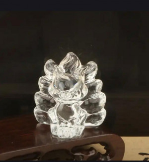 Фигурка Девятихвостая лиса хрустальная