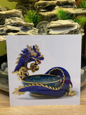 Ламинированная карточка «Водяной дракон» для бесконечного потока удачи