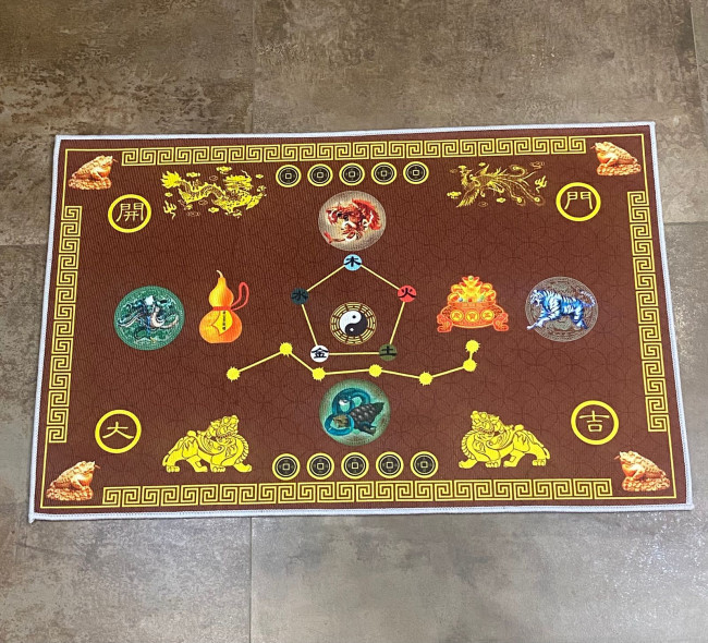 Ковёр напольный "Процветание дома" (коричневый) 2025