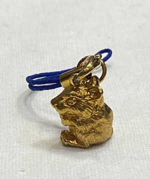 Подвеска "Крыса" (латунь, позолота)