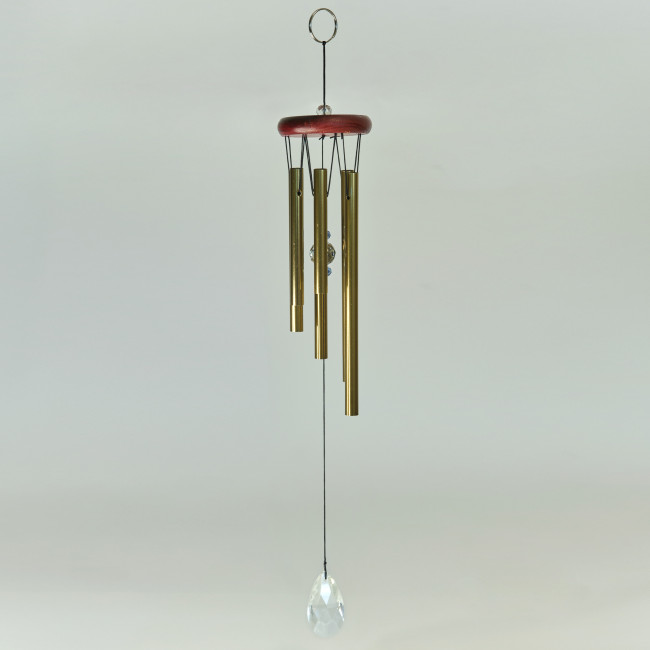 Музыка ветра с 6-ю трубочками и кристаллом