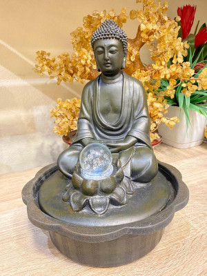 Фонтан Будда черный