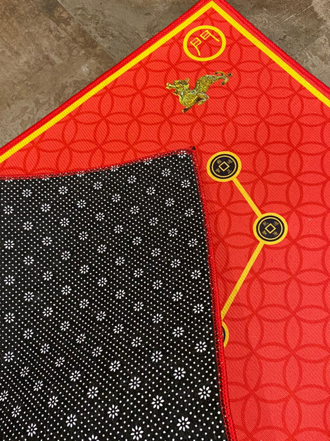 Ковер напольный "Процветание дома" (бордовый)