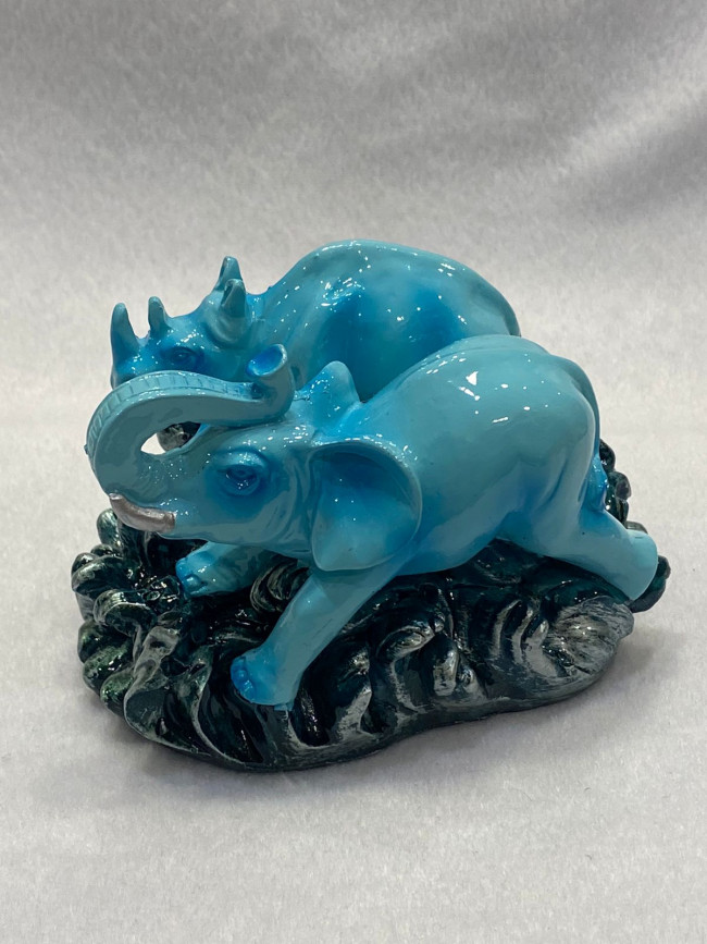 Фигурка " Слон с носорогом" Фигурка " Слон с носорогом"