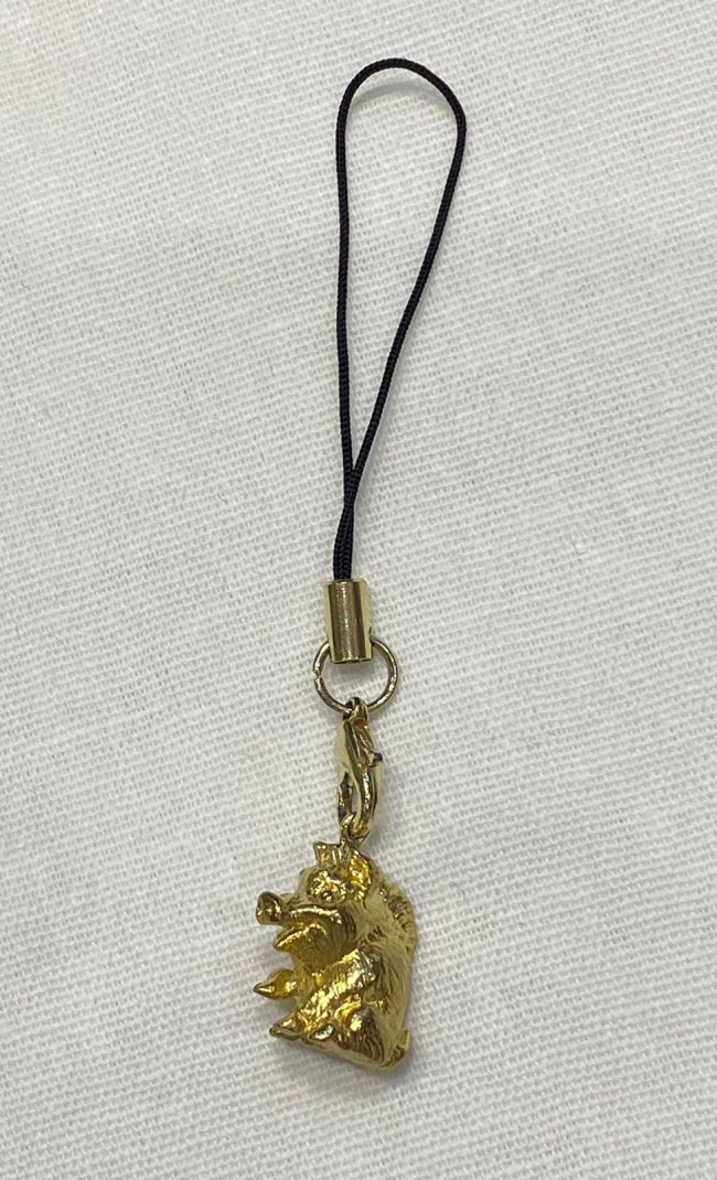 Подвеска "Свинья" (латунь позолоченная)