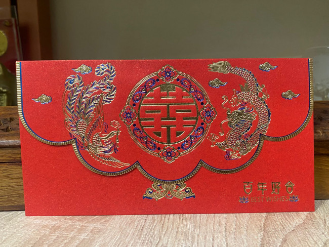Красный конверт фен-шуй "Дракон и феникс" для денег (6шт) Красный конверт фен-шуй "Дракон и феникс" для денег (6шт)
