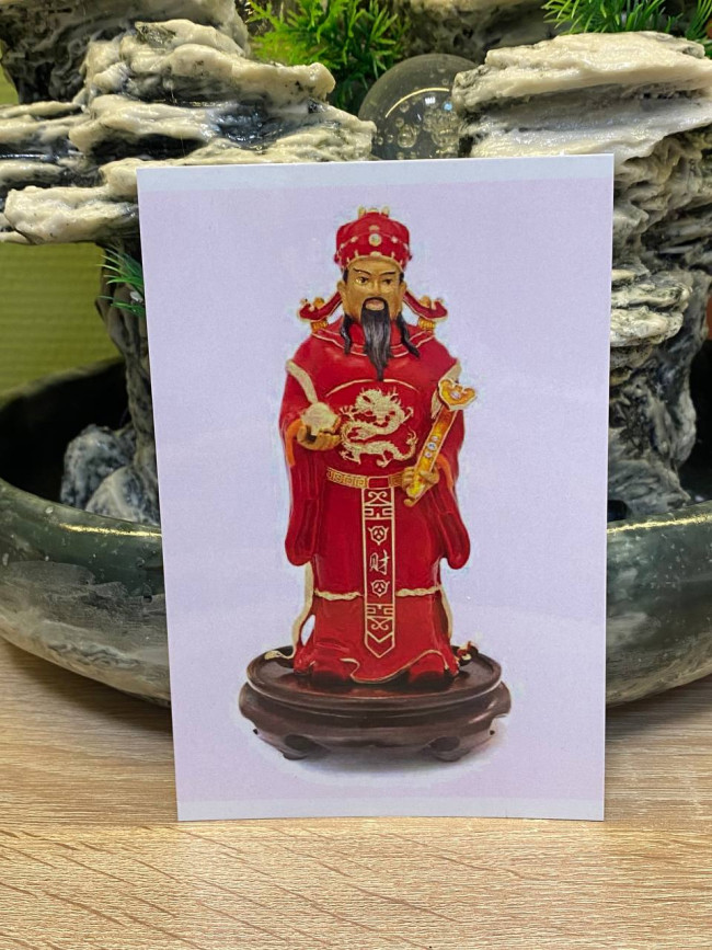 Ламинированная табличка-талисман " Бог Богатства 2026"