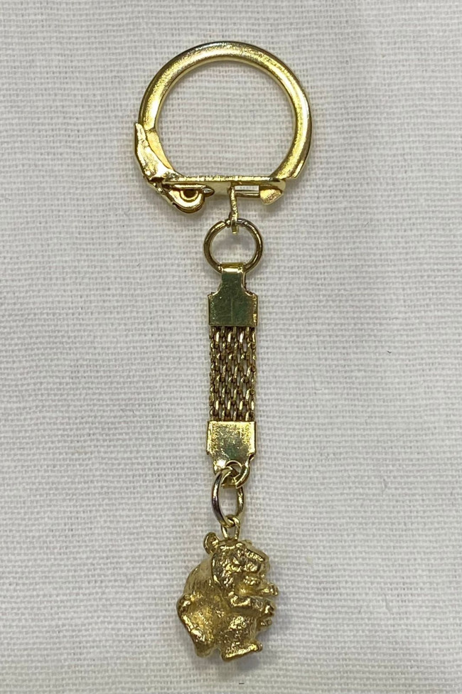 Брелок "Тигр" (латунь, позолота)