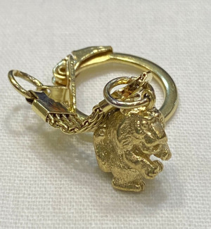 Брелок "Тигр" (латунь, позолота)