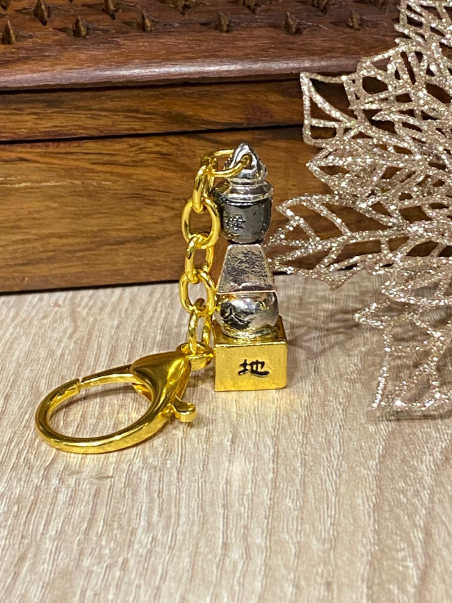 Брелок-амулет "Пагода 5-ти элементов с иероглифами" Брелок-амулет "Пагода 5-ти элементов с иероглифами"