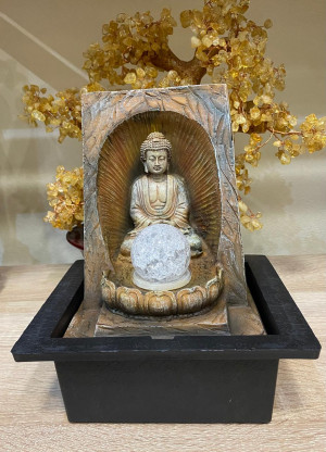 Фонтан Будда коричневый