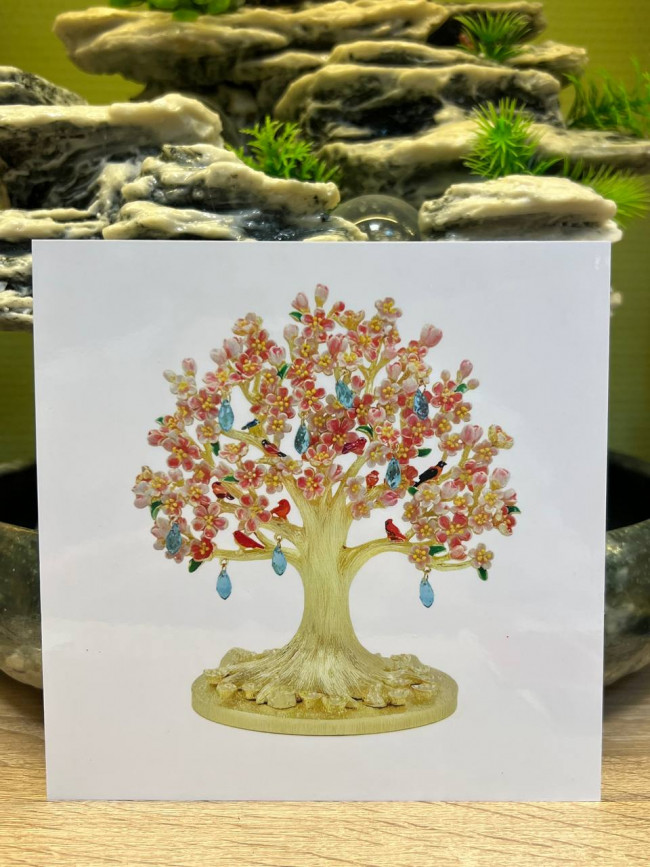 Ламинированная карточка «Дерево Богатства Лап Чун»для роста, богатства и новых начинаний