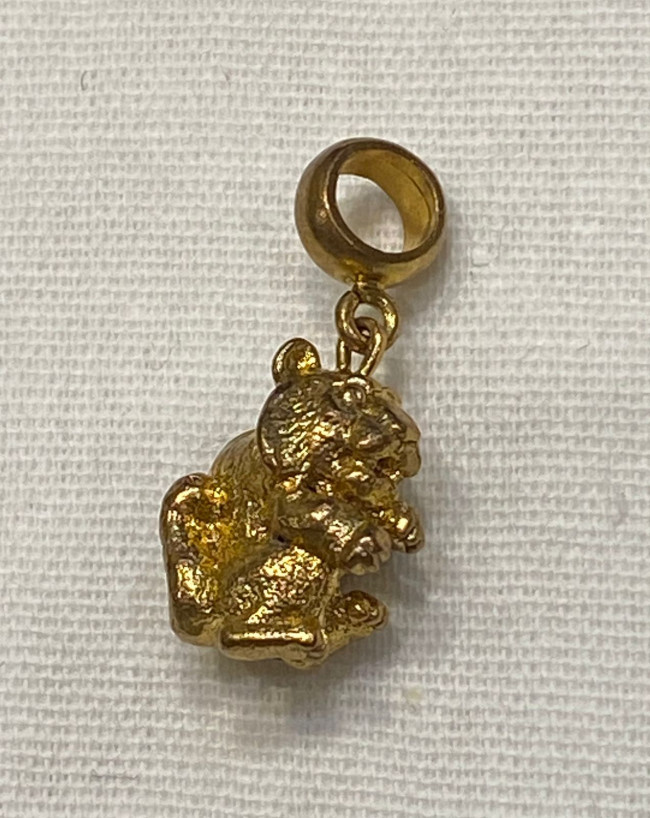 Подвеска на шею "Тигр" (латунь, позолота)