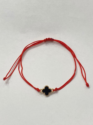 Браслет красная нить "Клевер удачи" Браслет красная нить "Клевер удачи"