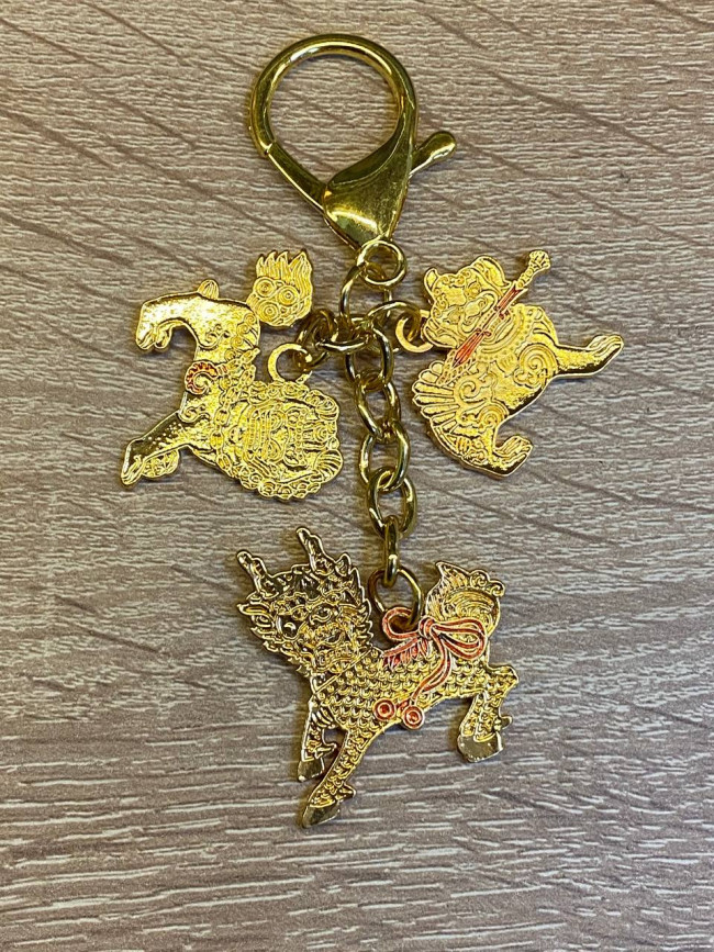 Брелок-амулет "Чи Линь, Пи Яо, Собака Фу" защита от трёх убийц