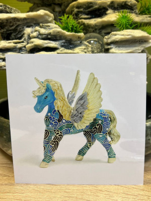 Ламинированная карточка «Небесный Единорог» для исцеления и позитивных перемен