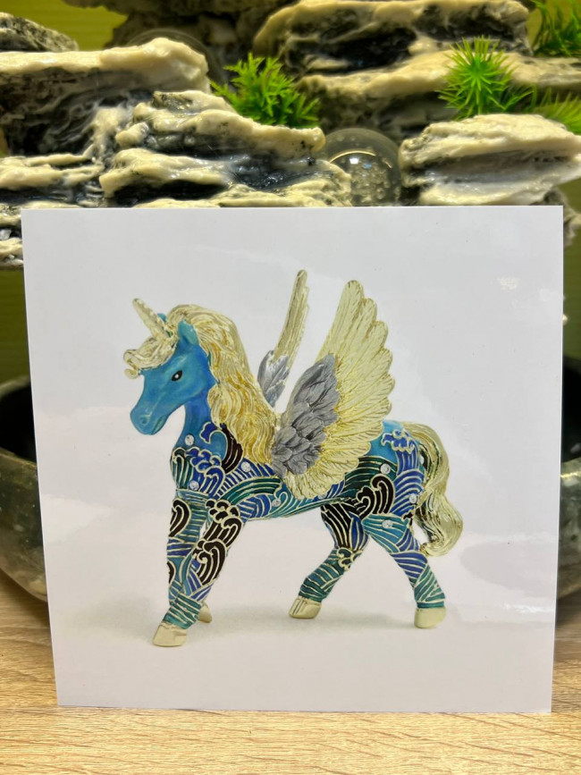 Ламинированная карточка «Небесный Единорог» для исцеления и позитивных перемен Ламинированная карточка «Небесный Единорог» для исцеления и позитивных перемен