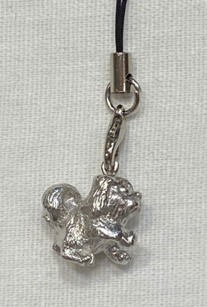 Подвеска "Собака" (латунь посеребрённая)