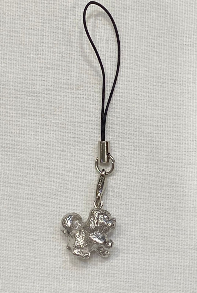 Подвеска "Собака" (латунь посеребрённая)