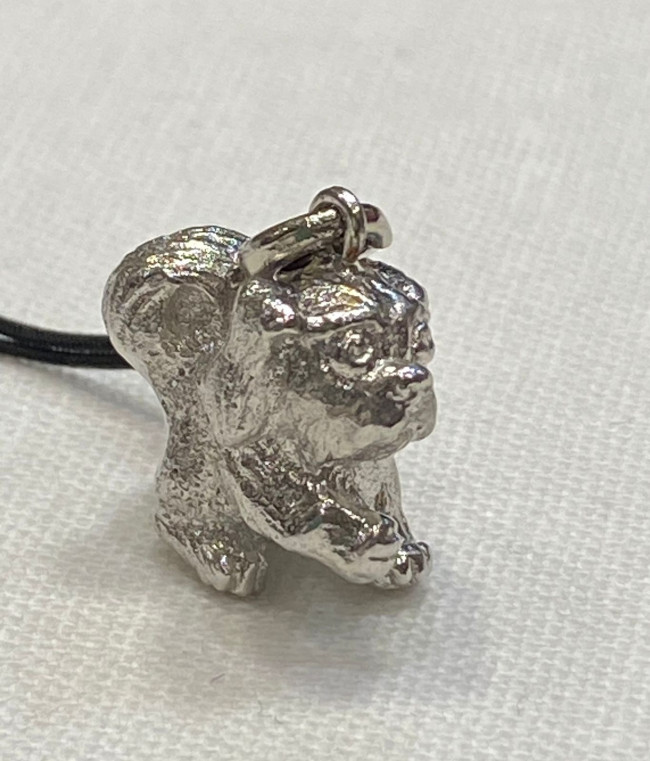 Подвеска "Собака" (латунь посеребрённая)