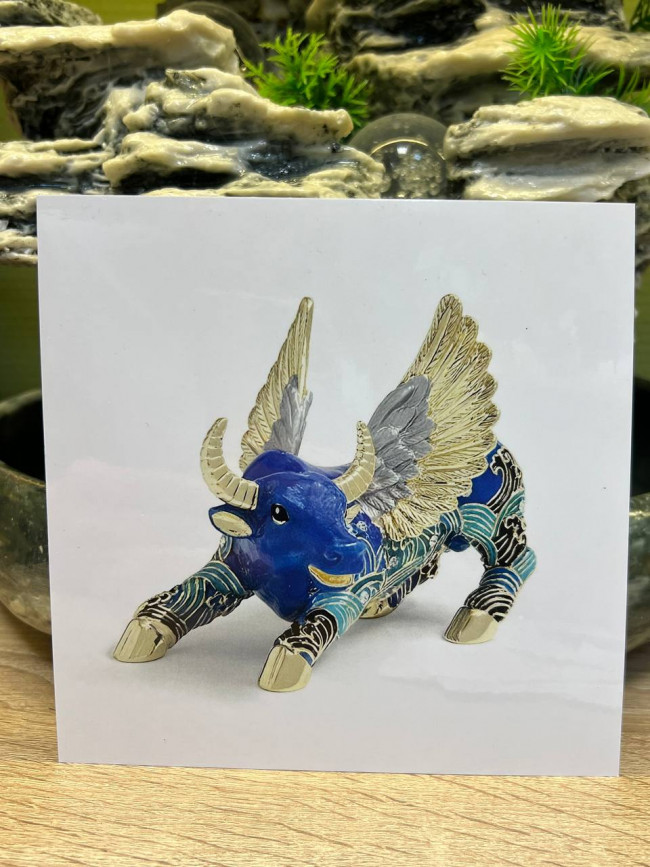 Ламинированная карточка «Небесный Бык» для приумножения богатства