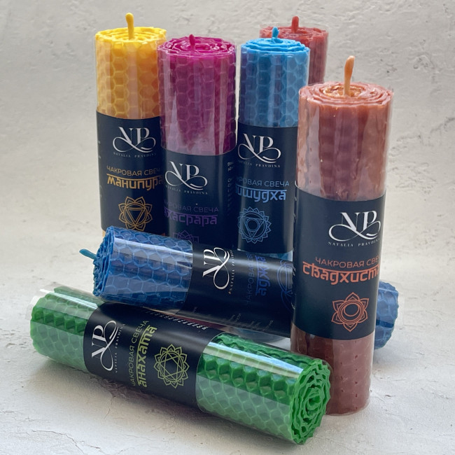 Набор свечей "Чакровый" Набор свечей "Чакровый"