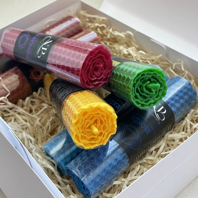 Набор свечей "Чакровый" Набор свечей "Чакровый"