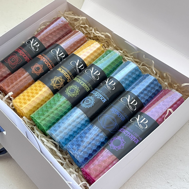 Набор свечей "Чакровый" Набор свечей "Чакровый"