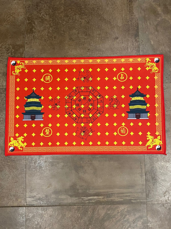 Ковер напольный "Процветание дома" Инь Янь (красный) Ковер напольный "Процветание дома" Инь Янь (красный)