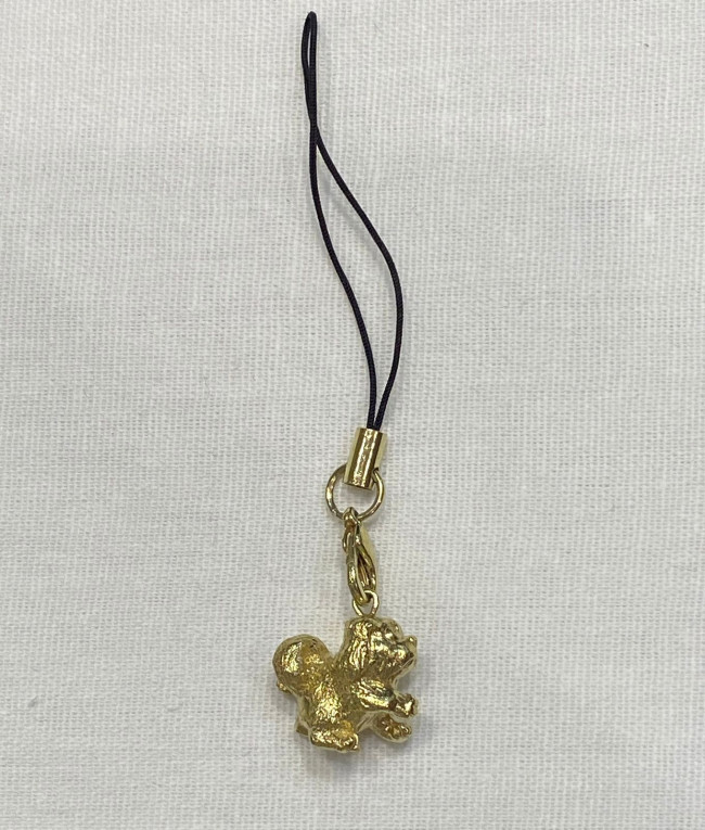 Подвеска "Собака" (латунь позолоченная)