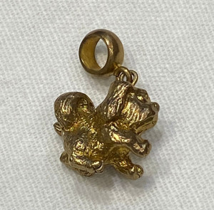 Подвеска на шею "Собака" (латунь, позолота)